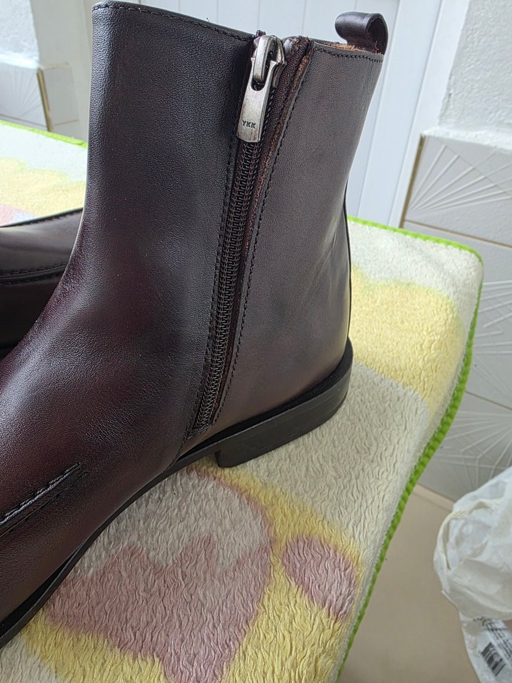 Klasik Tarz Kahverengi Deri Erkek Bot - Görsel 3