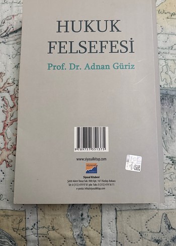  Hukuk Felsefesi - Prof. Dr. Adnan Güriz
