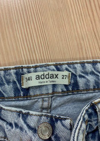 Addax Kadın Gri Denim Midi Boy Kot Pantolon