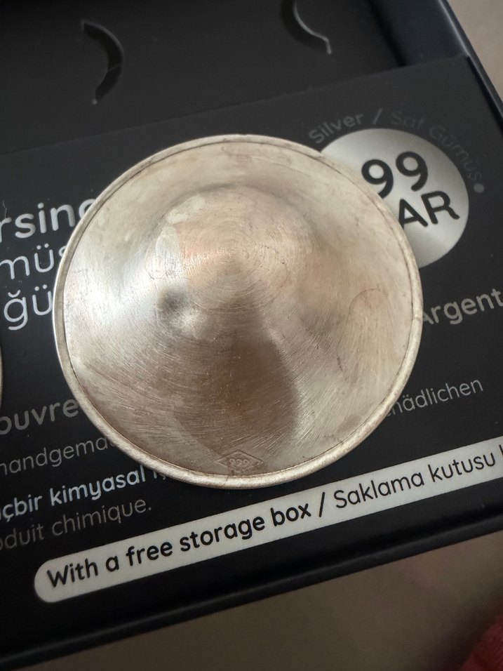 Gümüş Koruyucu Göğüs Kapakları Saklama Kutulu - Görsel 4