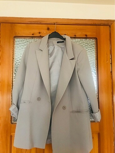 Gri blazer ceket