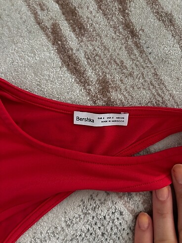 s Beden kırmızı Renk crop top