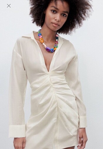 Zara drape elbise