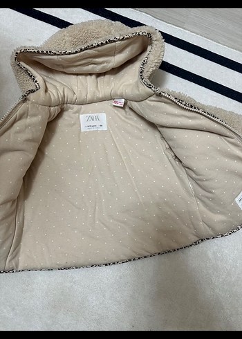 Kürklü Kapüşonlu çocuk Mont - Görsel 3