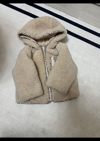 Kürklü Kapüşonlu çocuk Mont - Görsel 2