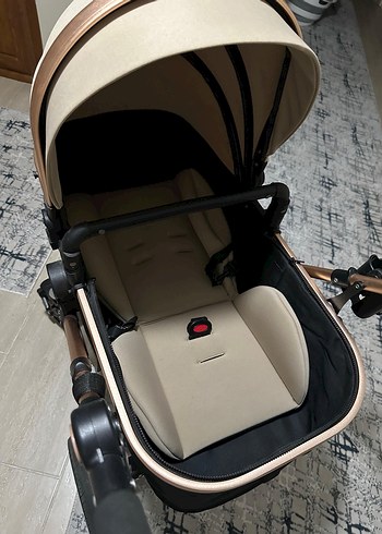 Kahverengi ve Gri Bebek Arabası - Görsel 4