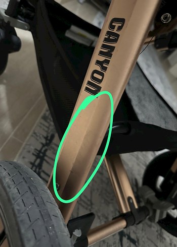 Kahverengi ve Gri Bebek Arabası - Görsel 7