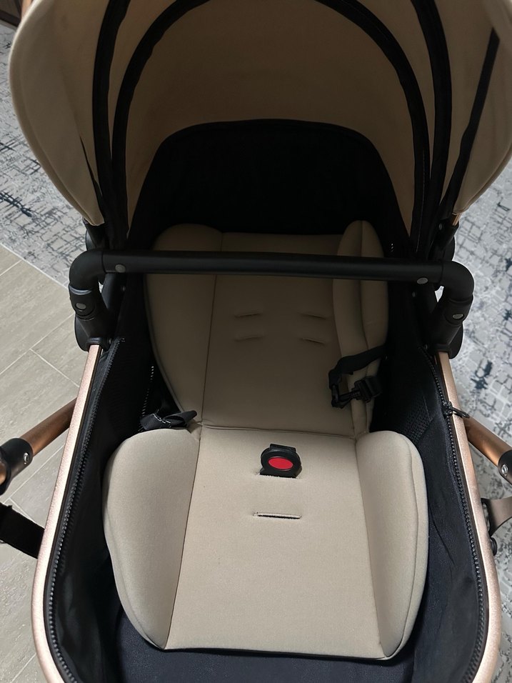 Kahverengi ve Gri Bebek Arabası - Görsel 2