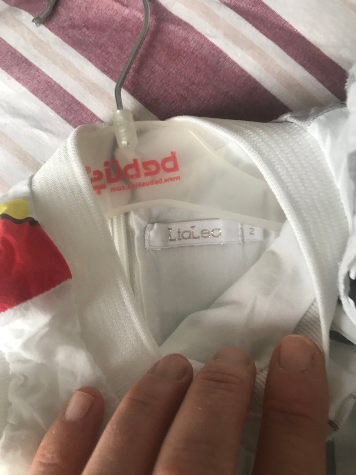 Renkli Desenli Kolsuz Kız Elbisesi - Görsel 4