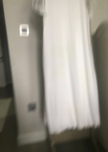 Dantel Detaylı Beyaz Midi Kadın Gecelik - Görsel 4