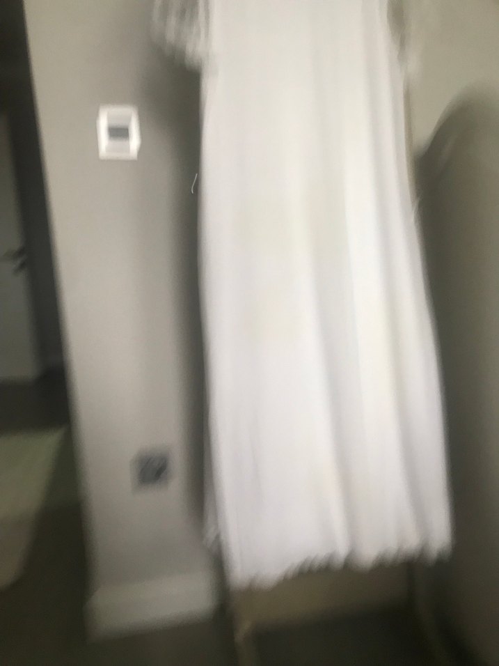 Dantel Detaylı Beyaz Midi Kadın Gecelik - Görsel 4