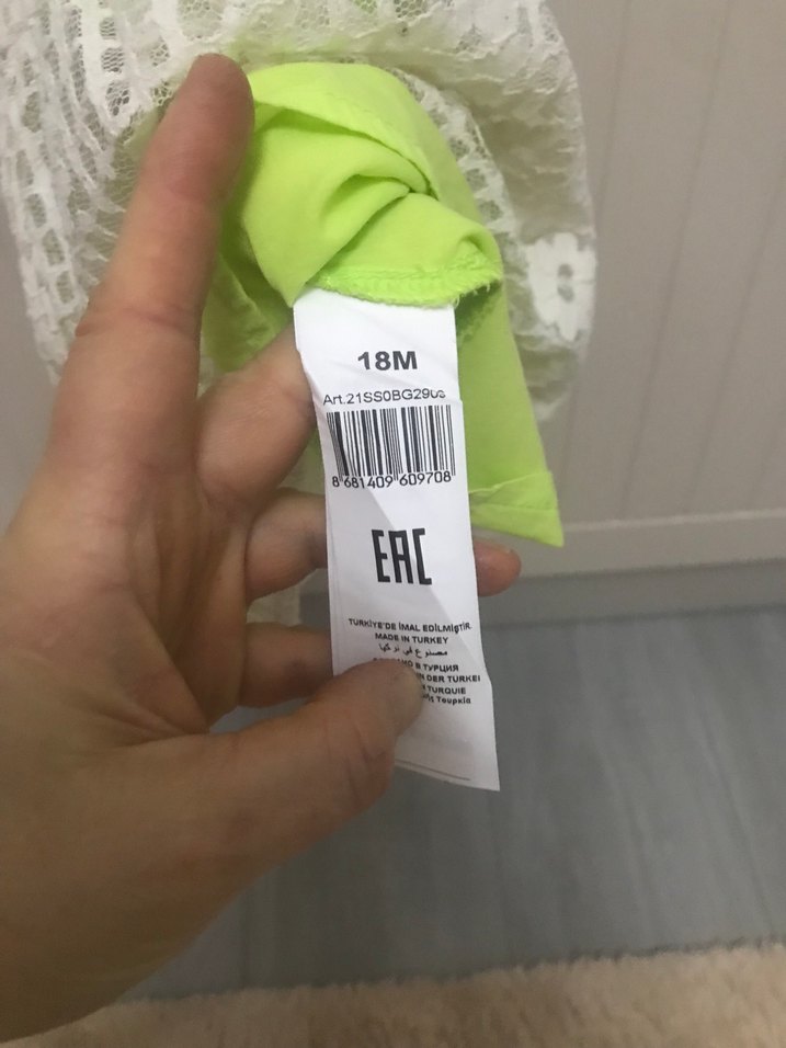 Kız Çocuk Beyaz Nakışlı Dantelli Elbise - Görsel 3