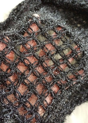 Kız Çocuk Siyah Örgü Bolero - Görsel 4