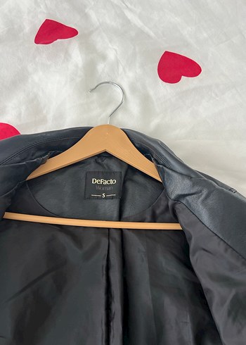 Siyah Kadın Deri Biker Ceket - Görsel 7