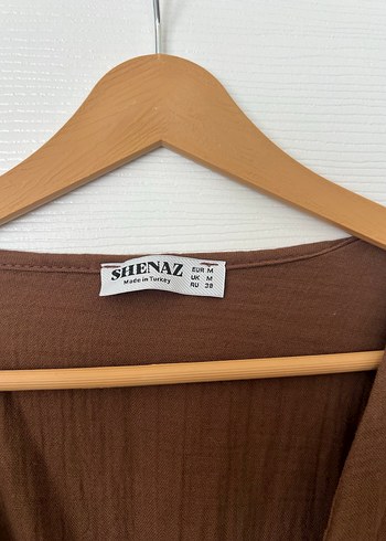 Bohem Tarz Kahverengi Uzun midi Elbise - Görsel 4