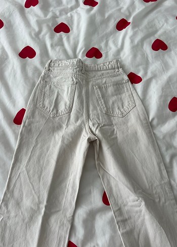 Düğmeli bej Kadın Pantolon - Görsel 6