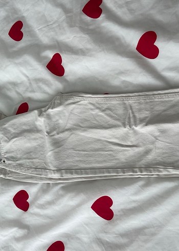 Düğmeli bej Kadın Pantolon - Görsel 2