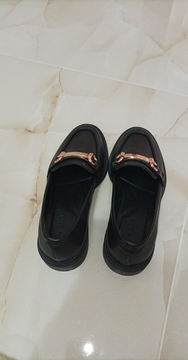 Siyah Tokalı Klasik Günlük Ayakkabı makosen - Görsel 4