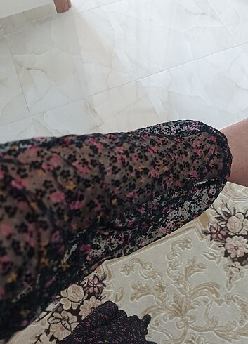 Midi boy çiçekli elbise  - Görsel 5