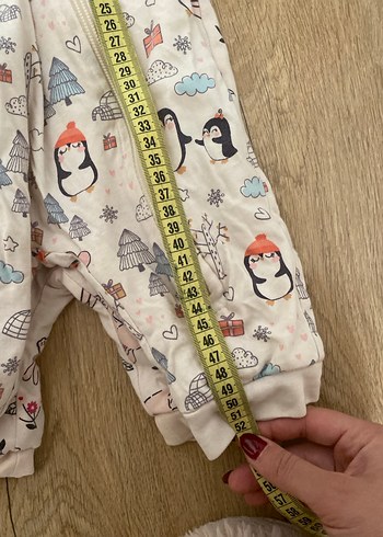 Pamuklu Baskılı Bebek Uyku Tulumu - Görsel 3