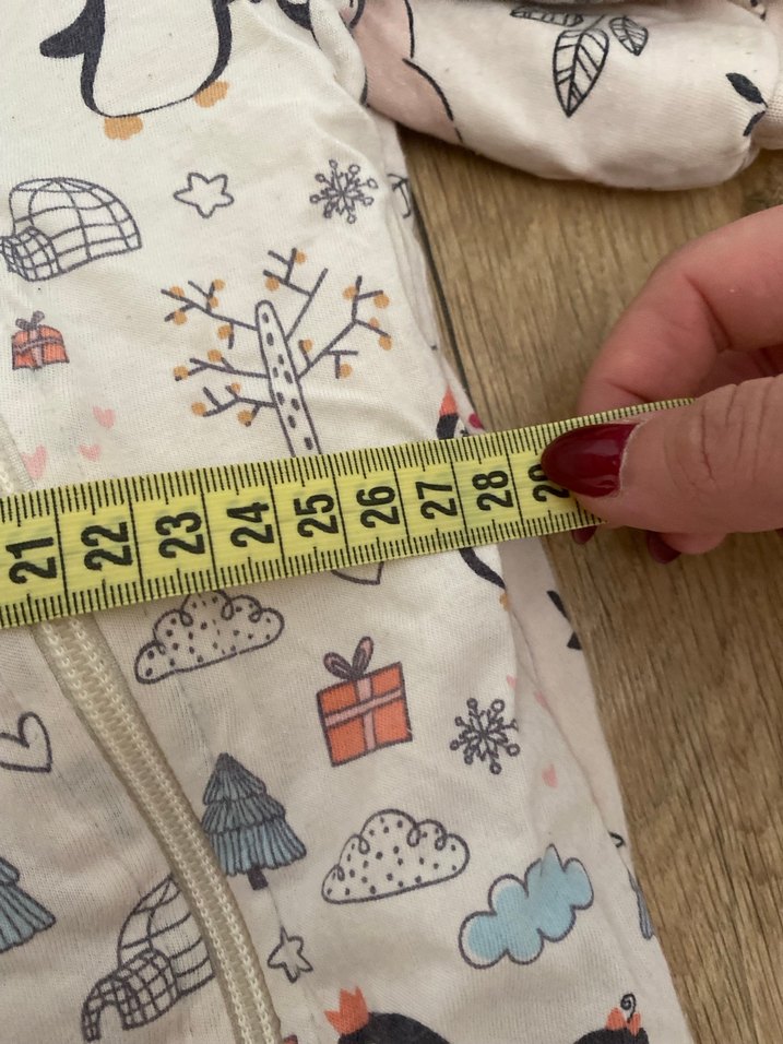 Pamuklu Baskılı Bebek Uyku Tulumu - Görsel 2