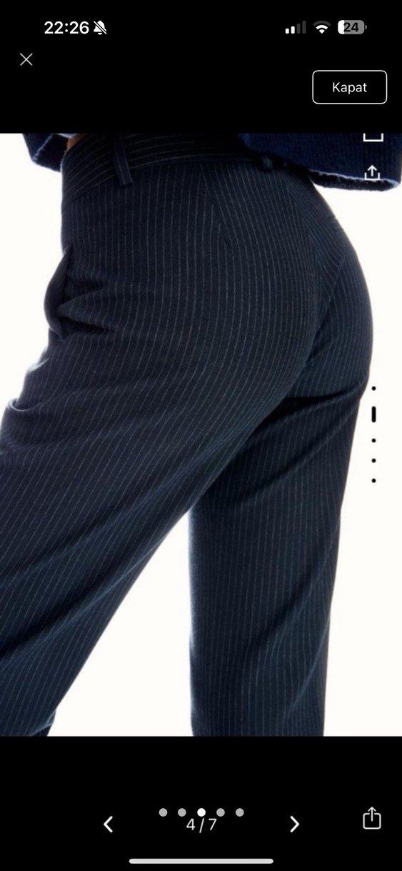 Bershka bootcut fit düşük bel pantolon - Görsel 3