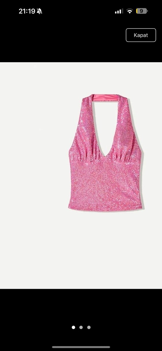 Bershka simli büstiyer etek takım - Görsel 2