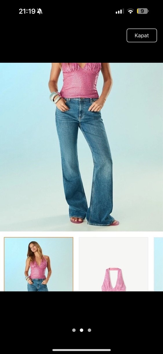 Bershka simli büstiyer etek takım - Görsel 3