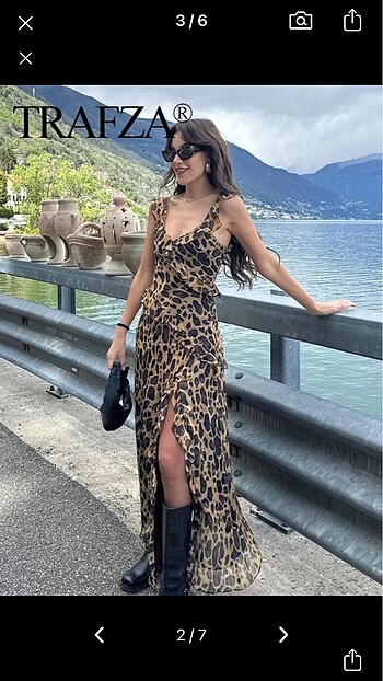 Zara Zara leopar elbise