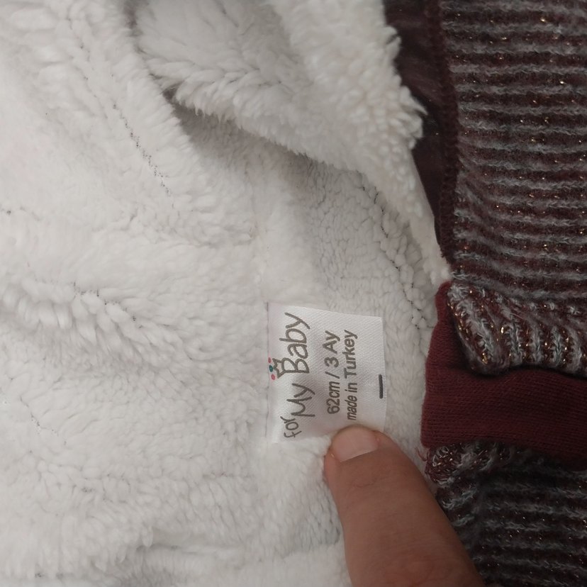 Kız Bebek Kapüşonlu Nakışlı Tulum - Görsel 4