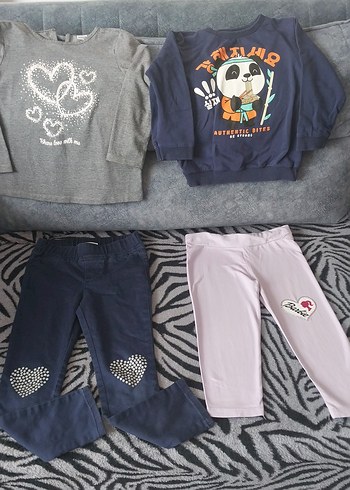 Kız Çocuk  Sweatshirt ve Kot Pantolon - Görsel 10