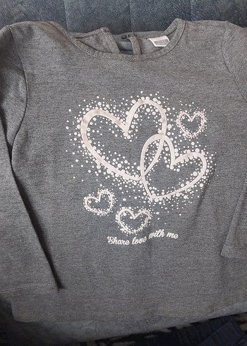 Kız Çocuk  Sweatshirt ve Kot Pantolon - Görsel 9