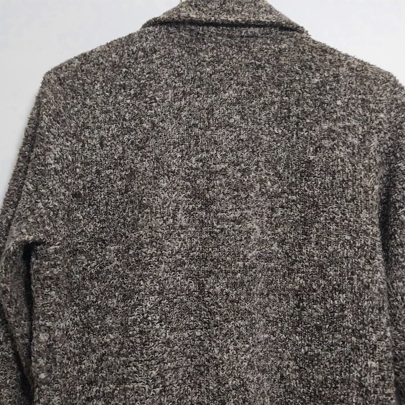 Düğmeli Uzun Kadın Yün hırka  kaban - Görsel 5