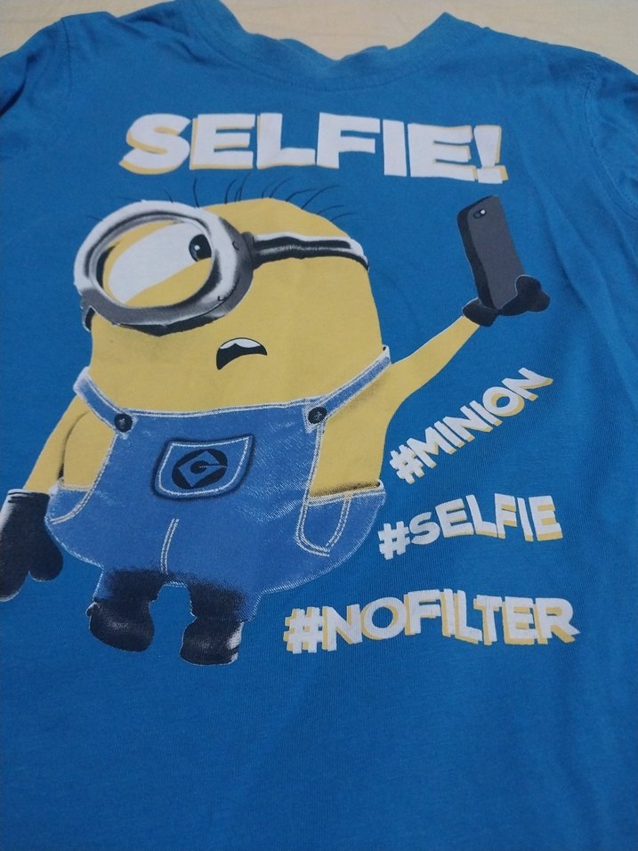 Mavi Minion Baskılı Uzun Kollu Erkek Sweatshirt - Görsel 2