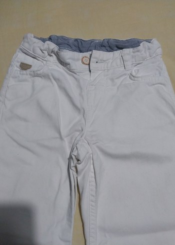 Beyaz Erkek Çocuk Denim Pantolon - Görsel 2