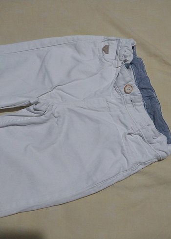 Beyaz Erkek Çocuk Denim Pantolon - Görsel 5