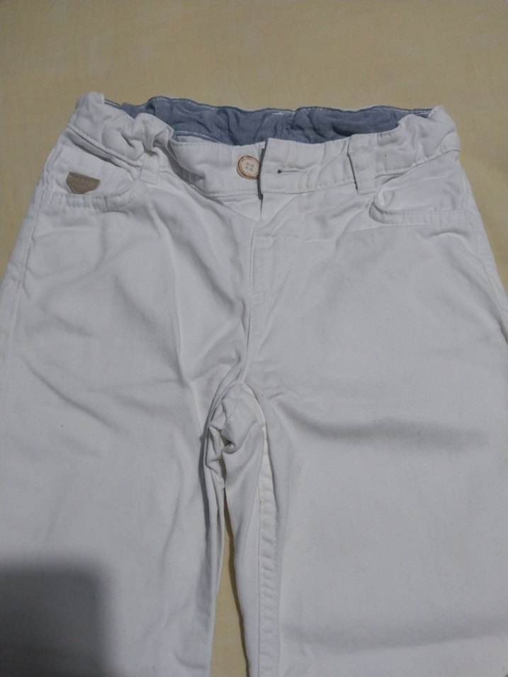 Beyaz Erkek Çocuk Denim Pantolon - Görsel 2