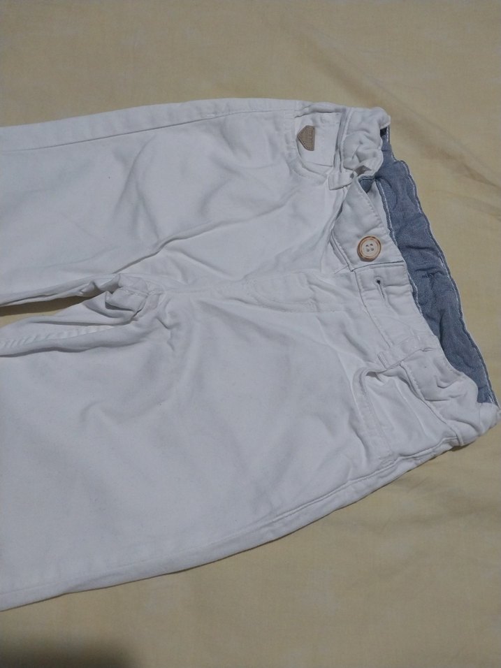 Beyaz Erkek Çocuk Denim Pantolon - Görsel 5