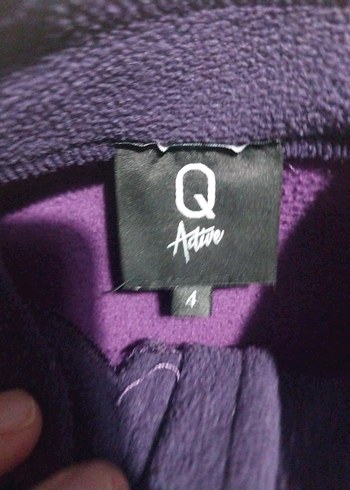 Mor Fermuarlı kız Çocuk Polar Ceket - Görsel 3