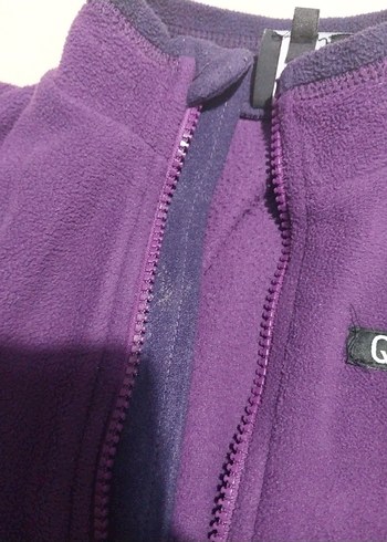 Mor Fermuarlı kız Çocuk Polar Ceket - Görsel 7