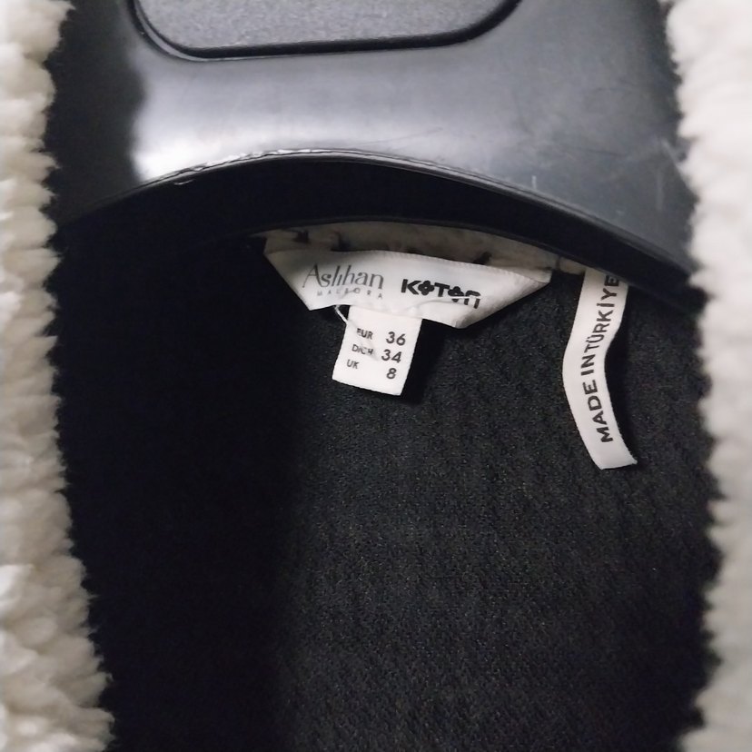 Kürk Detaylı Ekose Desenli Kadın Gömlek ceket - Görsel 3