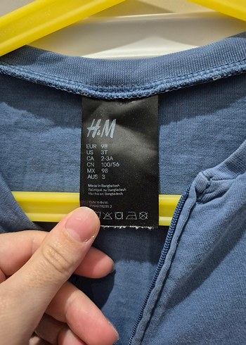 Mavi Denim Fermuarlı Bebek Tulumu - Görsel 3