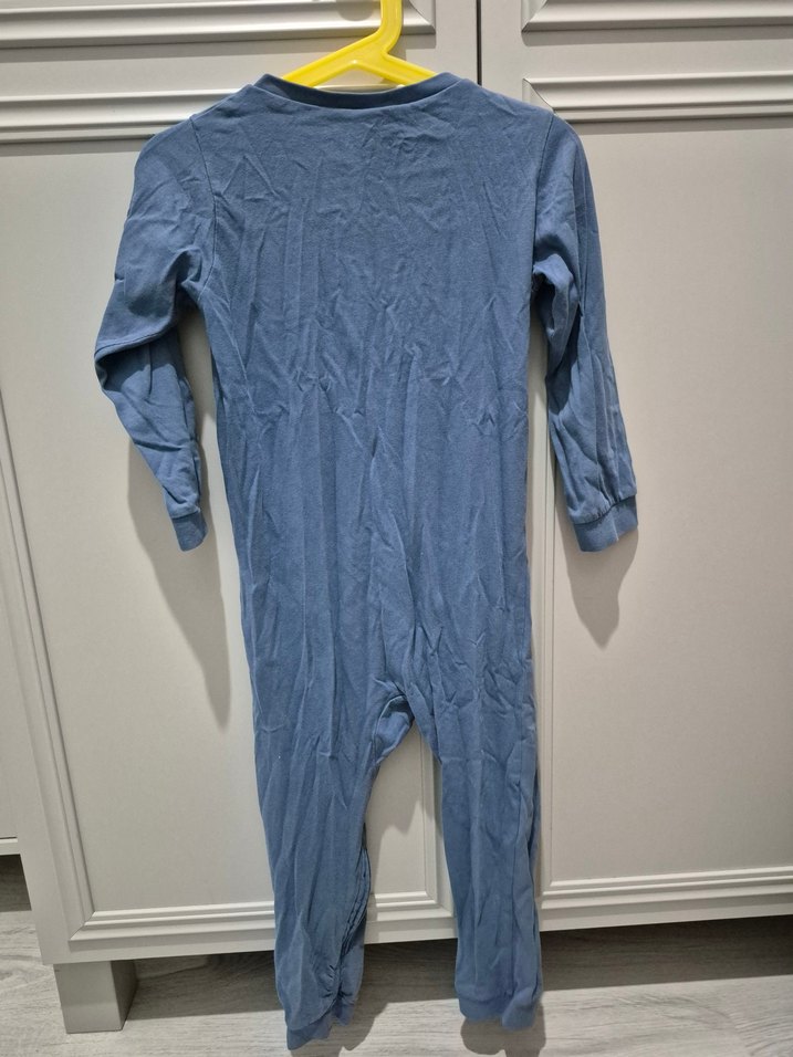 Mavi Denim Fermuarlı Bebek Tulumu - Görsel 2