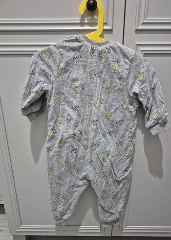 Gri Bebek Tulum, Neon yeşil Astarlı - Görsel 3