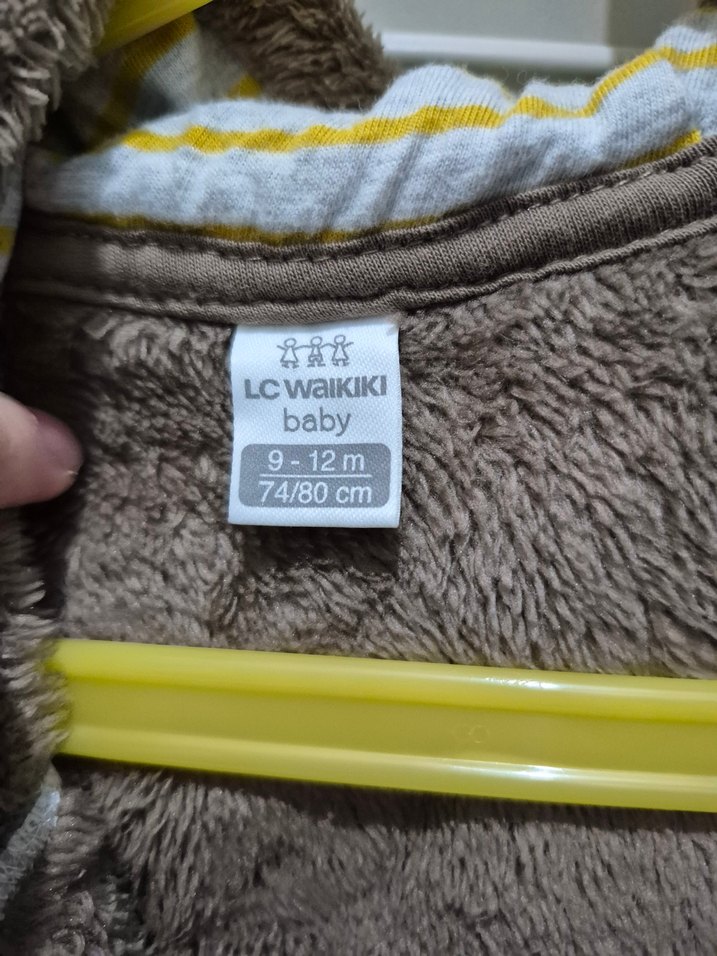 Kahverengi Peluş Bebek Kış Tulumu - Görsel 2