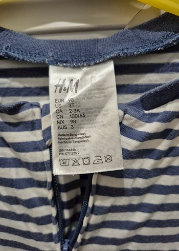 Çizgili Uzun Kollu Bebek Tulum - Görsel 2