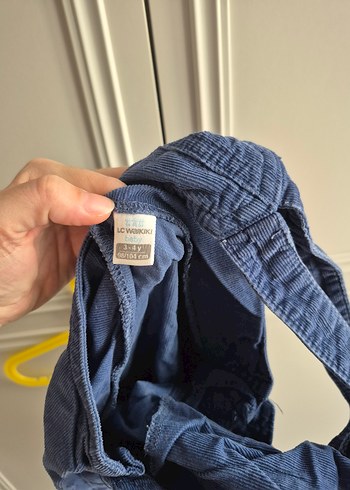 Erkek Çocuk Mavi Denim Askılı Bol Paça Tulum - Görsel 3