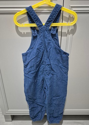 Erkek Çocuk Mavi Denim Askılı Bol Paça Tulum - Görsel 2