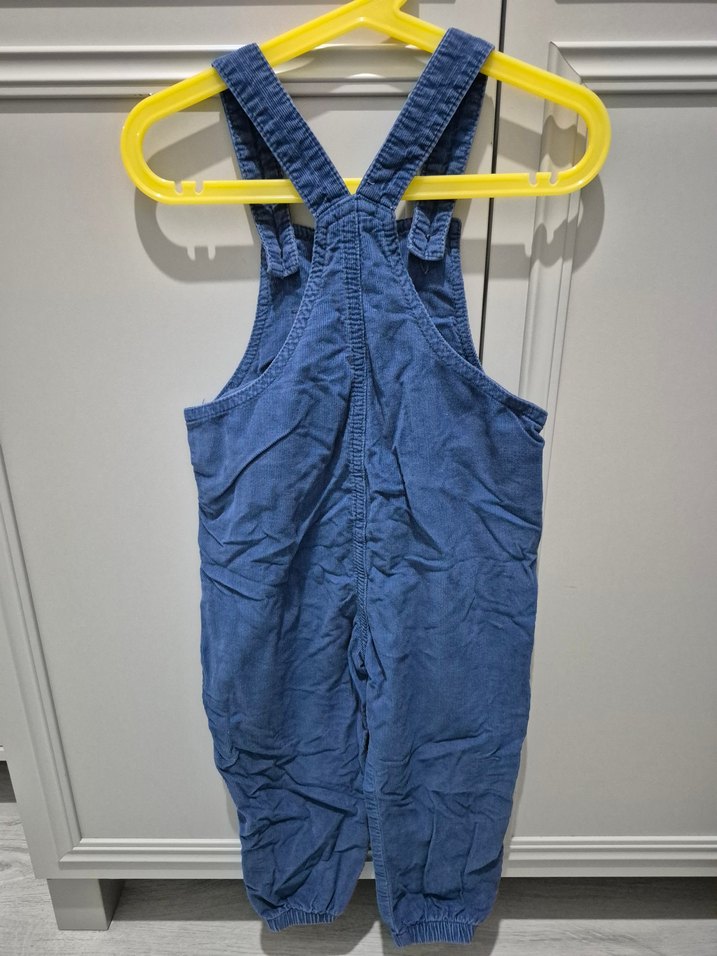 Erkek Çocuk Mavi Denim Askılı Bol Paça Tulum - Görsel 2