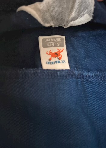 Lacivert Erkek Çocuk Kot Salopet - Görsel 2